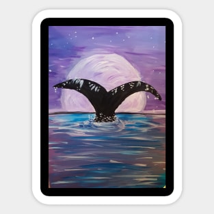 Whale of a tale Sticker